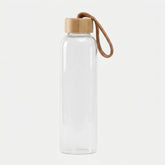 Glass Water Bottle with Bamboo Lid, 1L