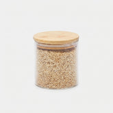 Classic Glass Food Storage Containers with Wooden Lids