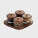 Glass Storage Jar Set with Acacia Wood Lids