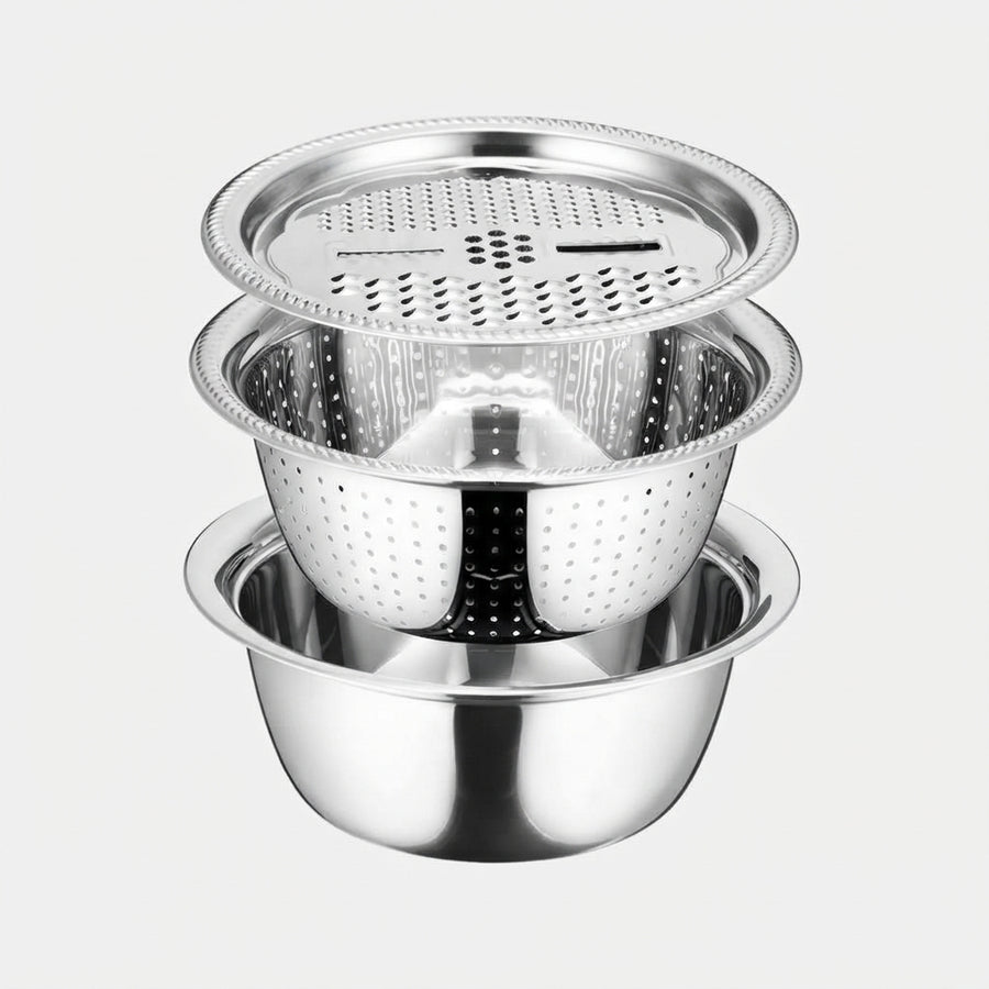 3-in-1 Kitchen Colander & Drain Basin