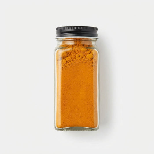 Glass Spice Jars 120ml | Bamboo / Black / Silver Lids