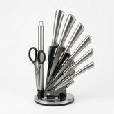 8-Piece Stainless Steel Knife Set with Stand & Scissors