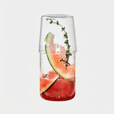 Bedside Glass Water Carafe with Cup