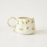 Yellow Butterfly Ceramic Mug