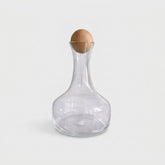 Glass Water Jug with Bamboo Ball Lid, 1.5L