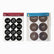 Black spice labels pack and black pantry labels pack side by side, Arabic and English
