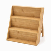 Bamboo 3-Tier Spice Rack, empty rack without jars